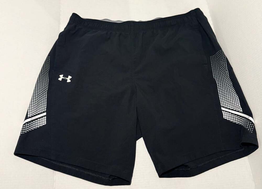Under Armour Woven Graphic Shorts Size 2XL Black HeatGear Athletic